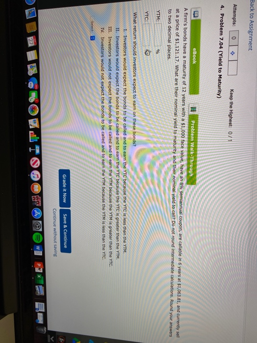  Back to Assignment Attempts: > Keep the Highest: 0/1 4. Problem