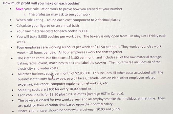  please Help ASAP . How much profit will you make on