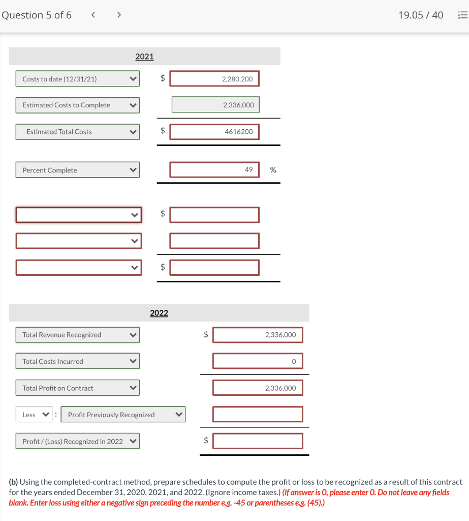 1, 2020, Pearl Construction Company contracted to construct a factory building for
