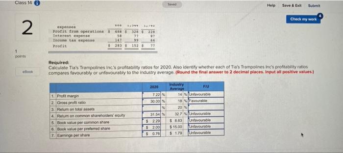 Trampoline The. Comparative Balance sheet Information November 30 (millions of 5) 2020