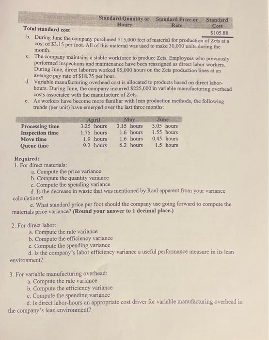 ) "I thought lean production was supposed to make us more efficient"