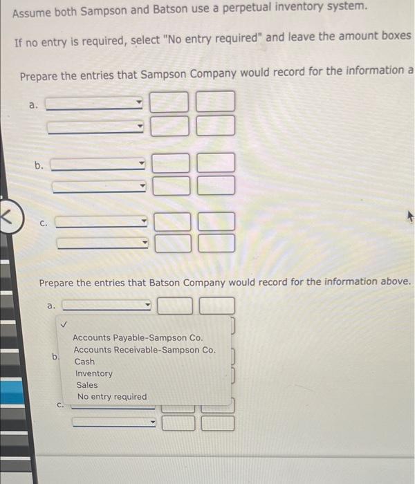 information above. If an amount box does not require an entry, leave