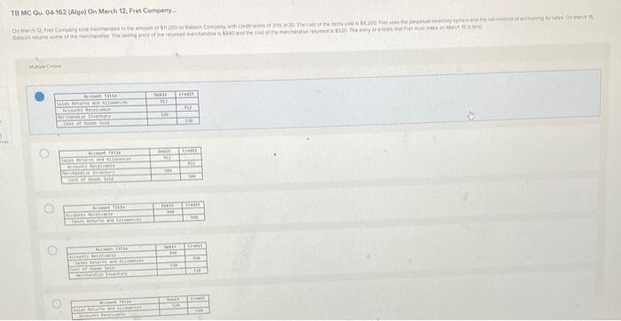 accounts receivable to cash sales Inventory to purchases of merchandise to cash