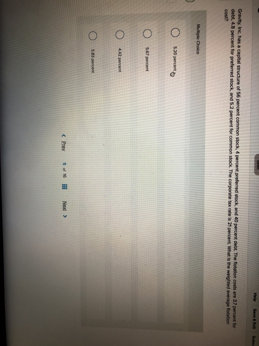  Help Save & Ext Subm Gravity, Inc. has a capital structure