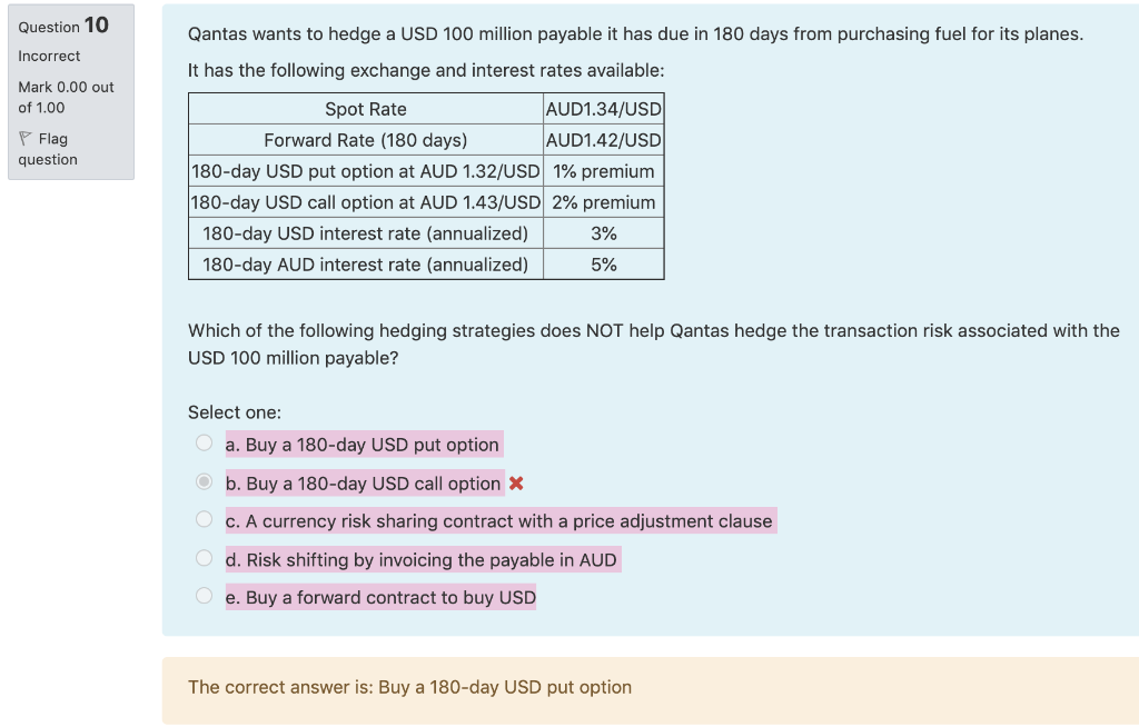 How do I approach this? Question 10 Incorrect Mark 0.00 out of