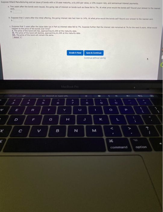 the bonds have a $1,000 par value, and the coupon interest rate