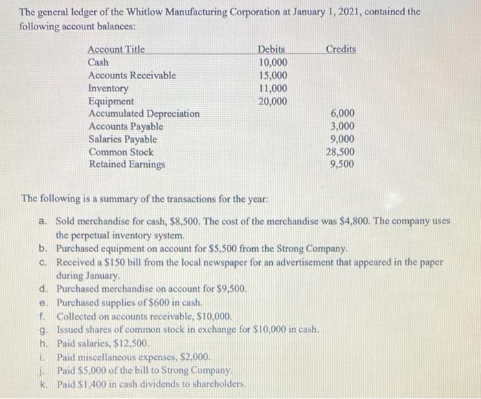 be much appreciated!! Use the information on the following page to complete