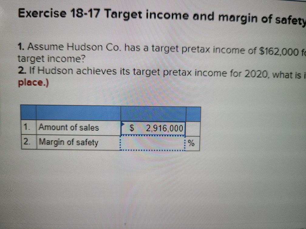 the following information for the Exercises below. [The following information applies to