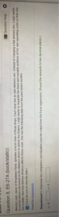 delivery fee Logh wants van operating costs so that she Melody Leigh,