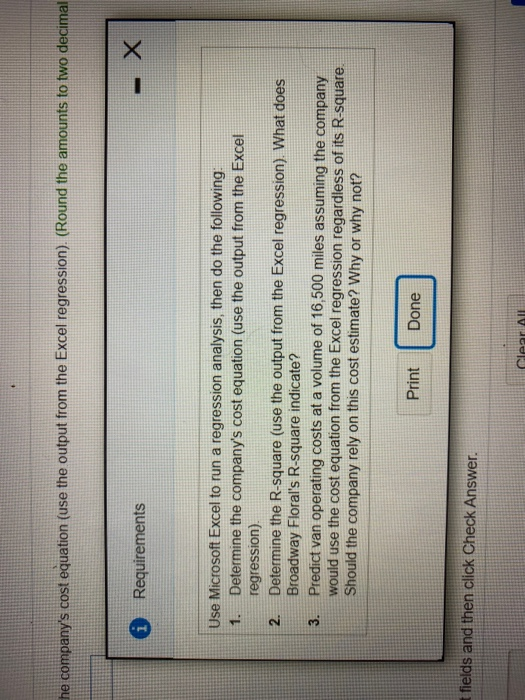 shop has its own delivery van. Instead of ch to set the