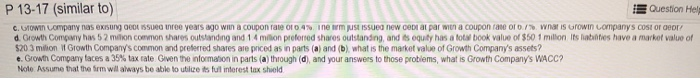 to 2 decimal places thanks Growth Company's current share price is $20