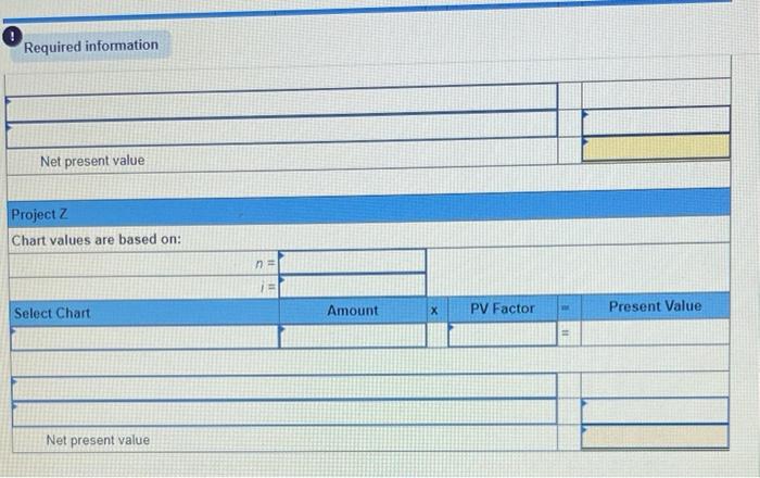 information applies to the questions displayed below) Most Company has an opportunity