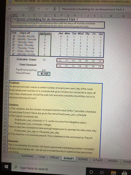 should the company schedule the crews to minimize cost? 5 Fight Schedule