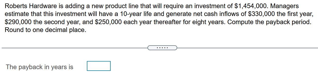 Roberts Hardware is adding a new product line that will require an