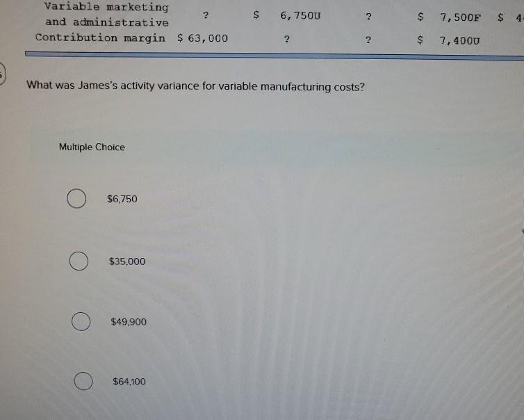 16-45 (Algo) James Manufacturing had the following... James Manufacturing had the following