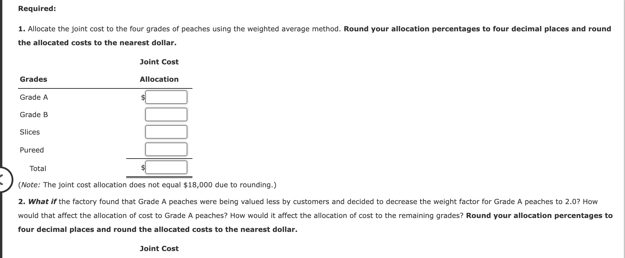 purchases peaches from local orchards and sorts them into four categories. Grade