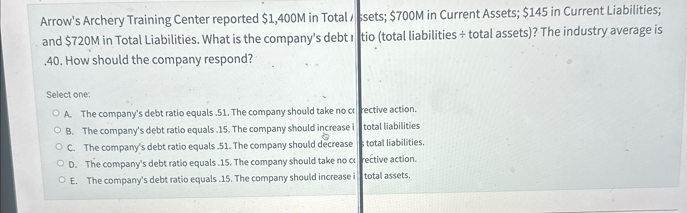  Arrow's Archery Training Center reported $1,400M in Total / and $720M