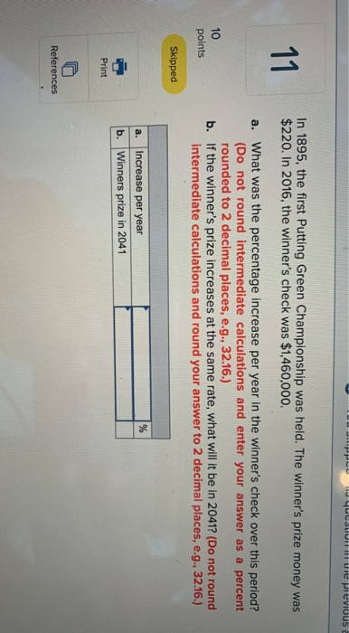 calculations. Enter your answers as a percent rounded to 2 decimal places,