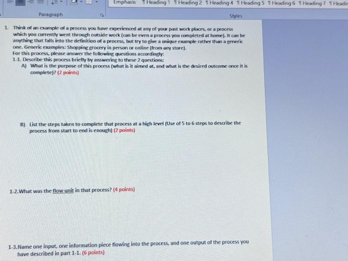  Emphasis * Heading 1 T Heading 2 T Heading 4 Heading