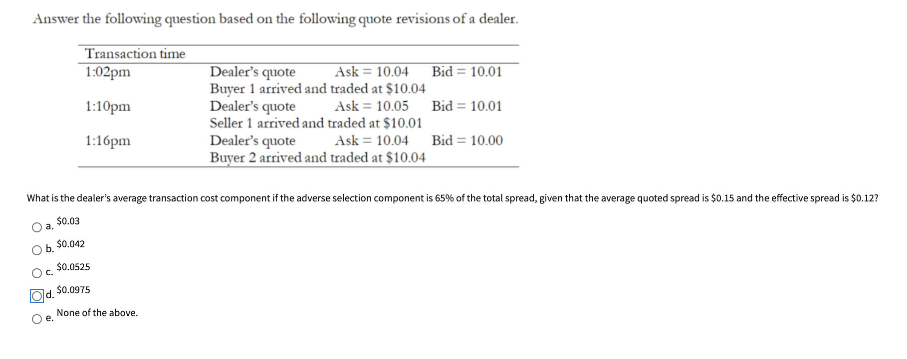 PPlease include detailed working out Answer the following question based on the