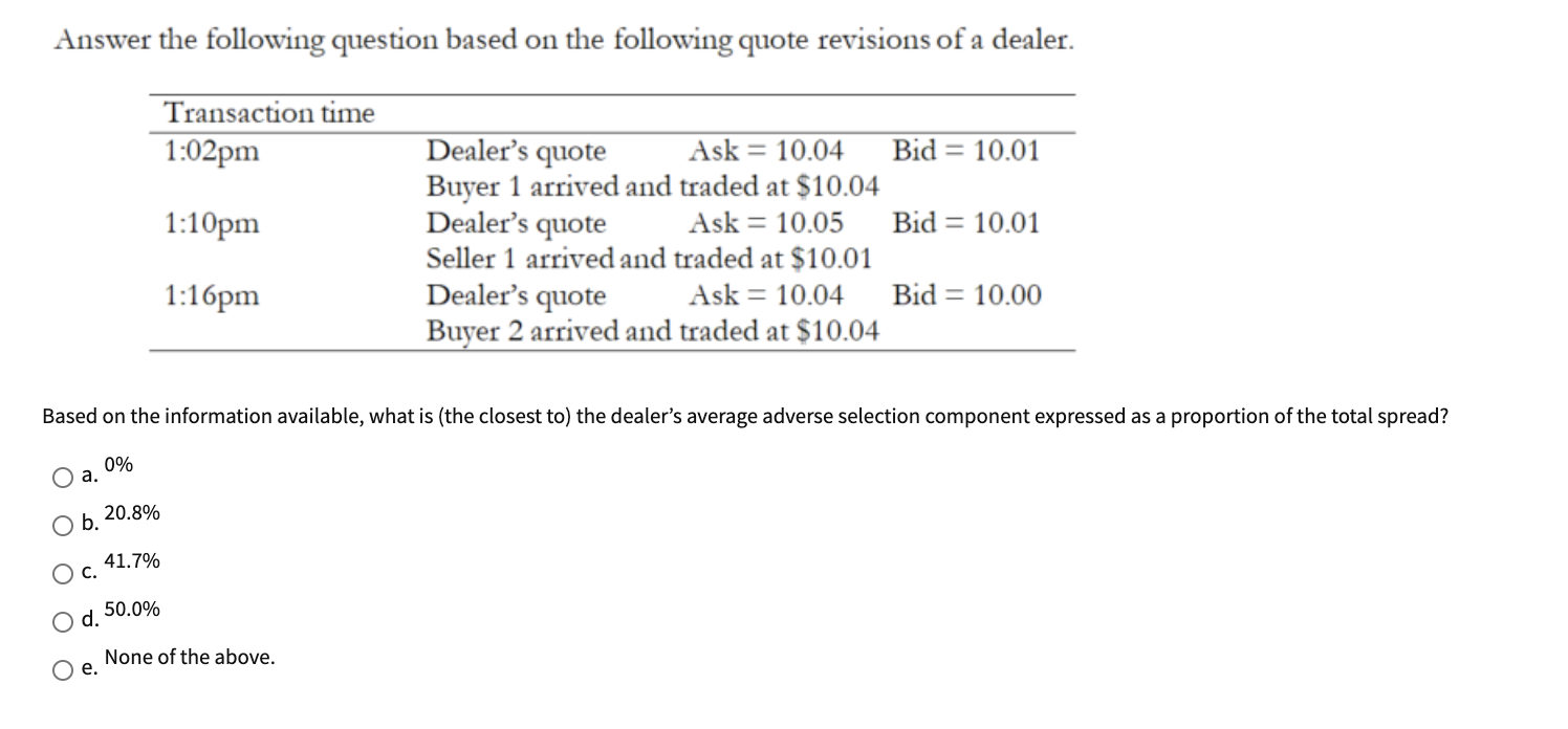 Please show working Answer the following question based on the following quote