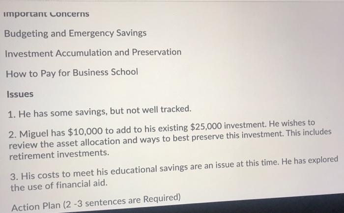 of 4 sentences needed for each answer. Read the following case study