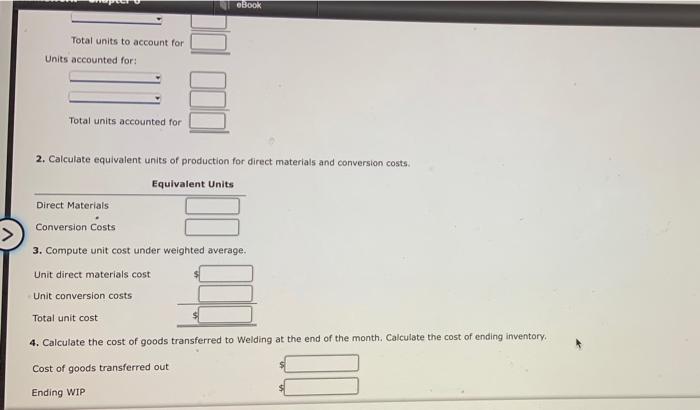 Units, Unt Costs, com Assignment ABC Swatey Fabrication, Inc., manufactures frames for