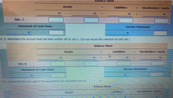 and financial statements of the following transactions in the accounts of Kitchen