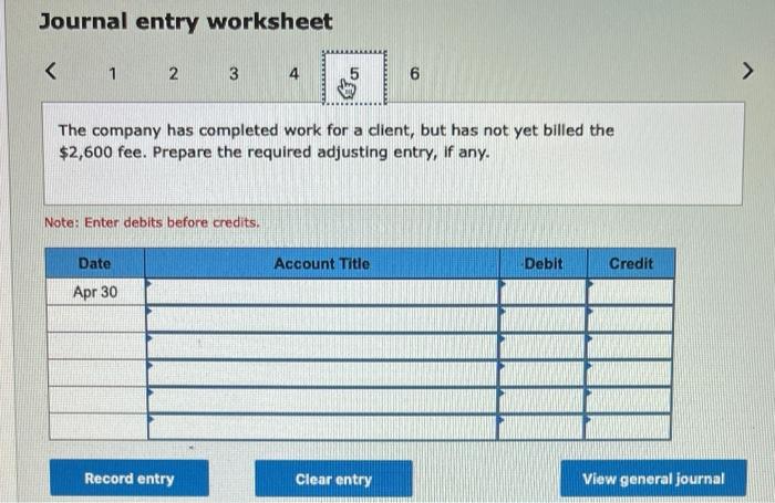 is record prepaid expenses in balance sheet accounts. April 3 The company