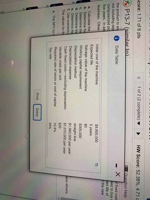 Score: 52.38%, 4.71 of 9 pts live wy: st %x P13-7 (similar