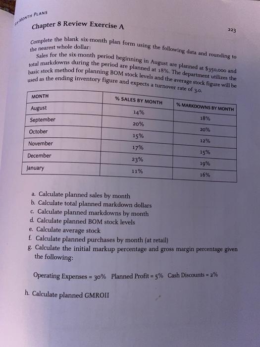  calculate using excel please and can you provide formulas? used as