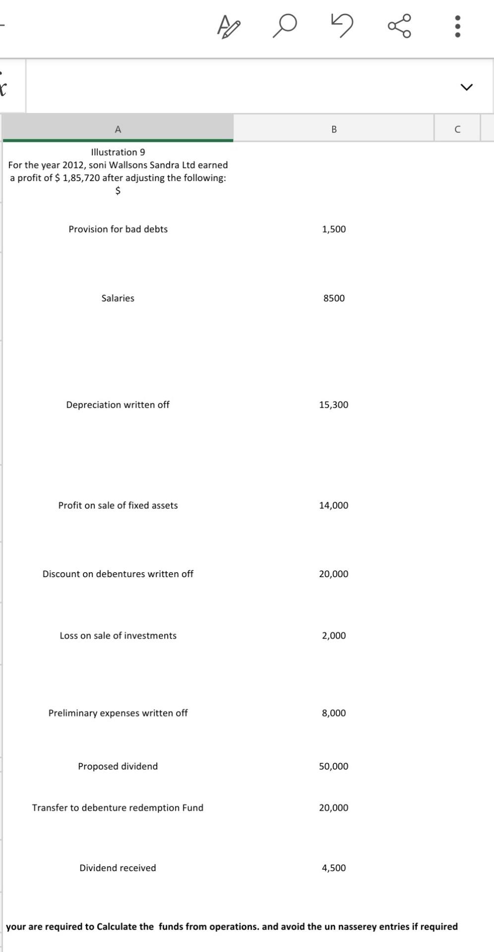 D Q ... A B Illustration 9 For the year 2012,