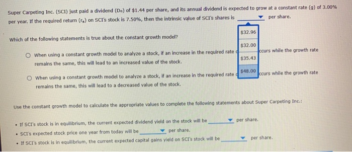 $1.44 per share, and its annual dividend is expected to grow at