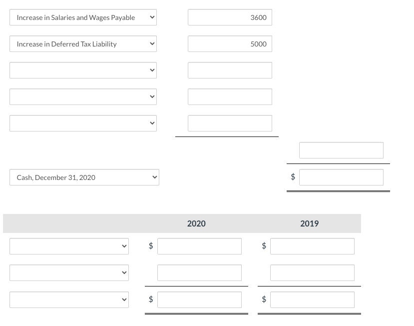 $26,000 $0 Accounts receivable 13,800 17,040 FV-Nl investments 20,900 28,900 Inventory 42,100