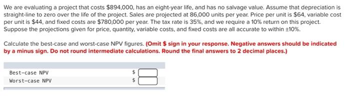 straight-line to 0. Sales are projected at 180 units per year, price