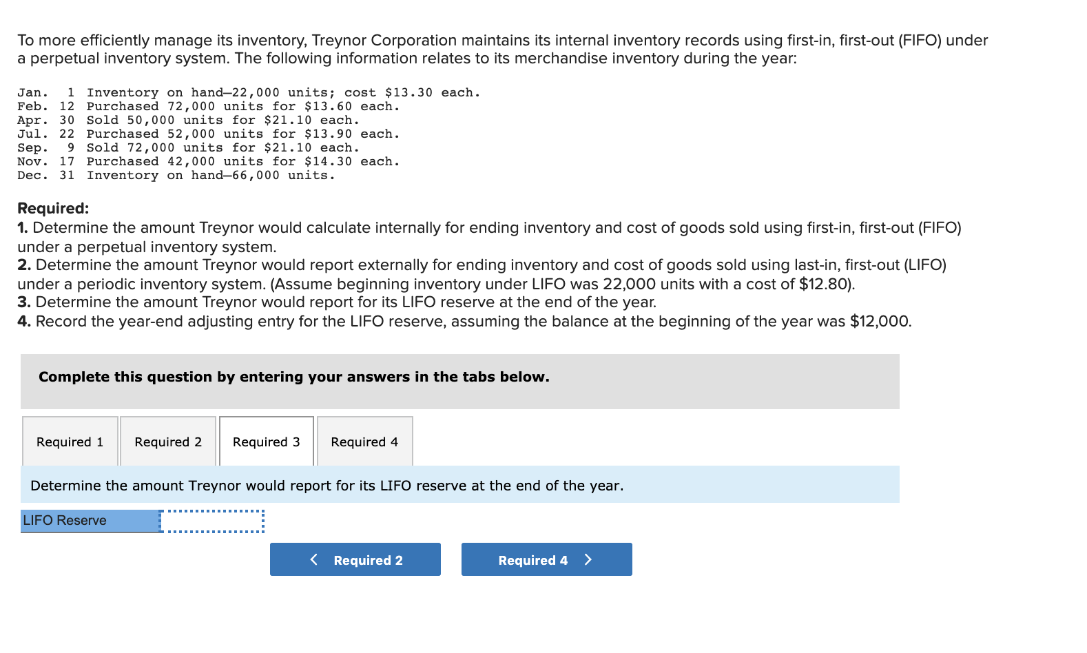 inventory and cost of goods sold using first-in, first-out (FIFO) under a