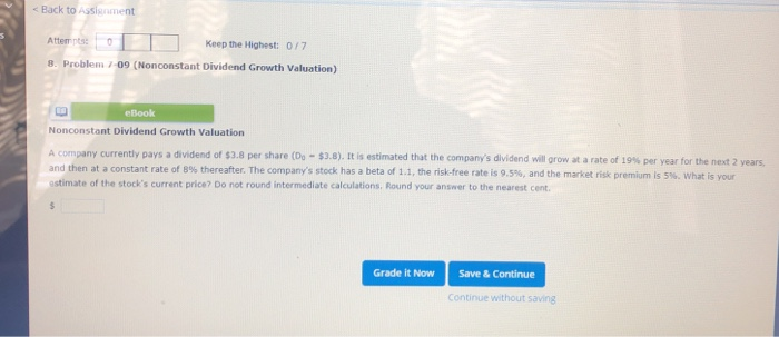 < Back to Assignment Attempts: 0 Keep the Highest: 0/7 8. Problem