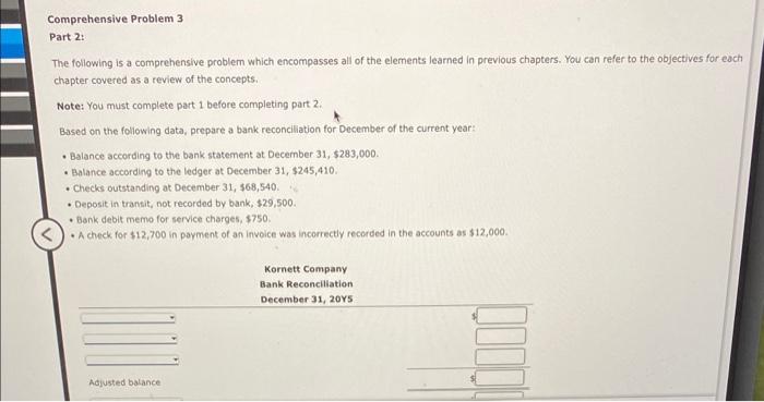 Please help Part 2: The following is a comprehensive problem which encompasses