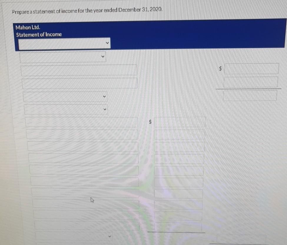 brought him the following information: Accounts Payable Cash Notes Payable Inventory Common
