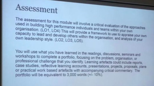  Assessment The assessment for this module will involve a critical evaluation