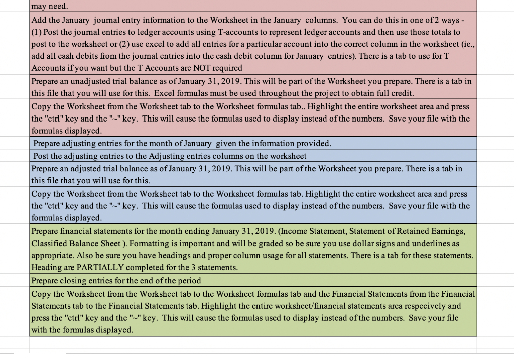 ACC 3010 Fall 2020 I need help with the GREEN portion of