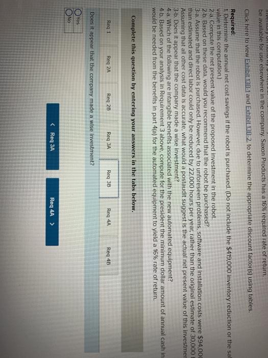 costs Salvage value in 5 years Useful life $ 1,900,000 $ 440,000