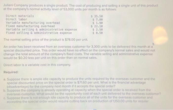 due today, please help! please do all 3 answers for a, b,