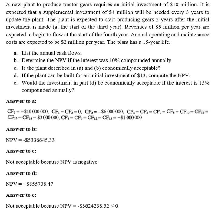  explain and show the calculations for part (e) please. the answer