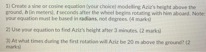 of 22 m, and the lowest point on the wheel sits 1