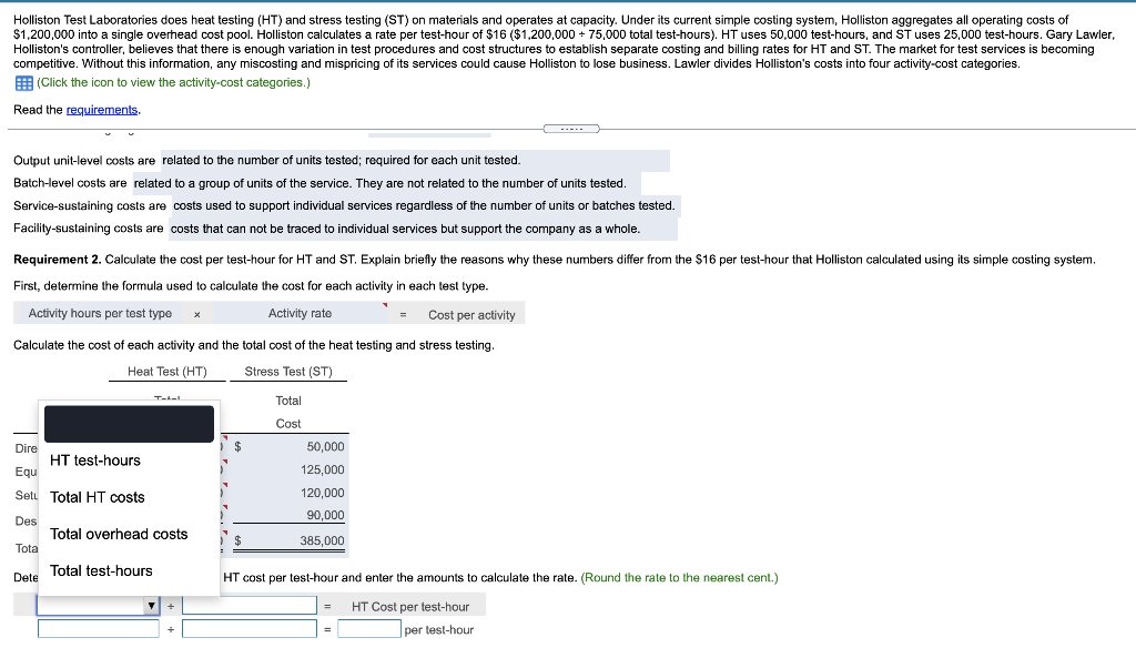  Holliston Test Laboratories does heat testing (HT) and stress testing (ST)