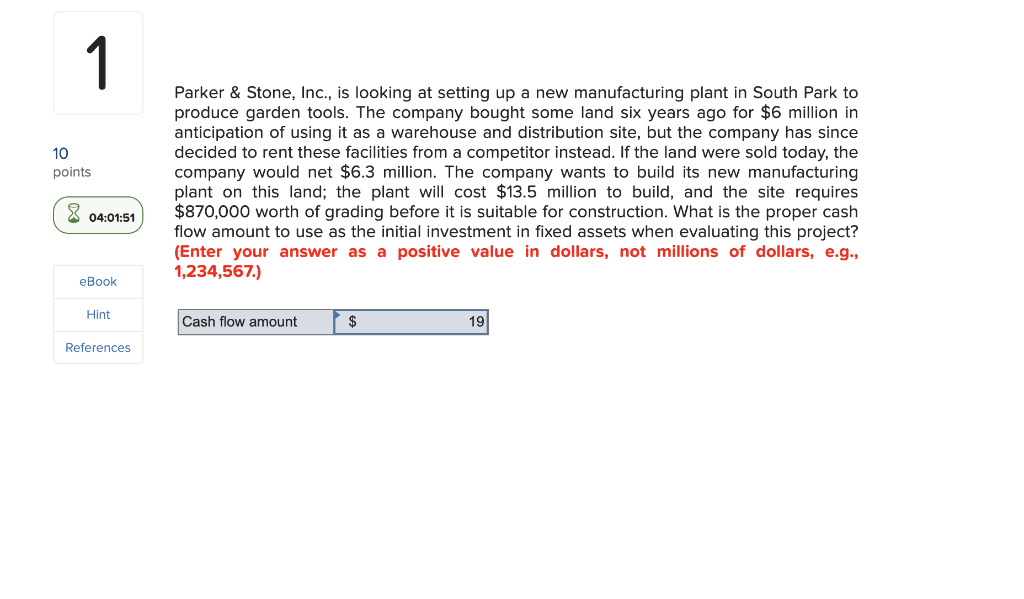 1 10 points Parker & Stone, Inc., is looking at setting
