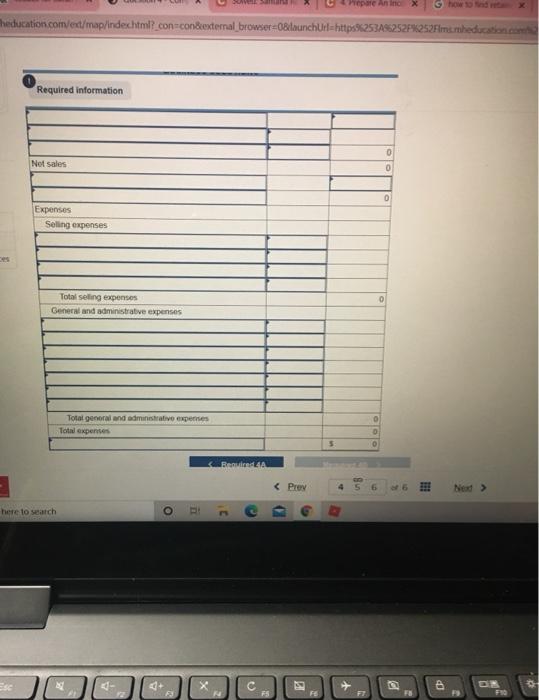 account number used for each account and any balance as of December