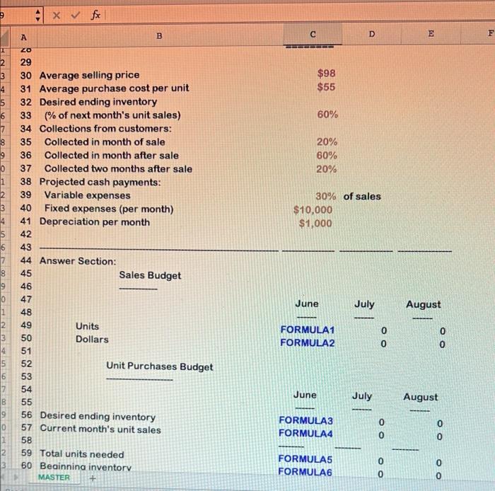 be sure to submit your file as an Excel file. Any submissions