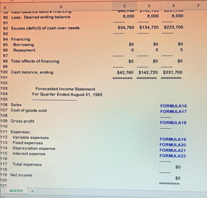 => Section Number => o WN 6 7 A B D +E